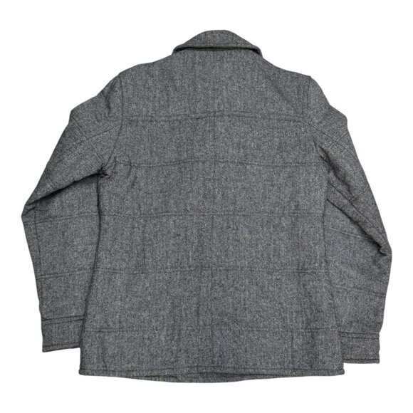 MODERN AMUSEMENT Wool Blend Luxury Winter Puffer Parka Jacket Mens Medium - Picture 4 of 5